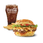 Wendys Loaded Nacho Single Cheeseburger Combo