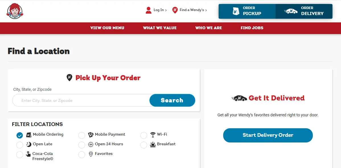 wendy's Location